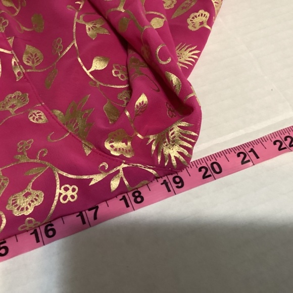 Diane Gilman blouse womens SZ XS tunic hot pink  sequins vintage 90’s Ba… - Picture 7 of 9